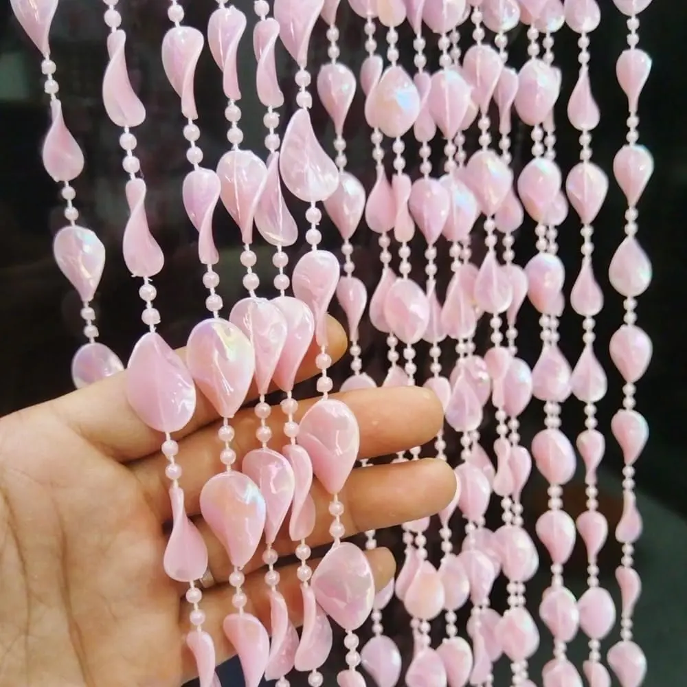 Beaded Curtain Doorways Star Acrylic Hanging Door Beads String Curtains Tassel Room Divider Screen Decor for Doorway Window Living Room
