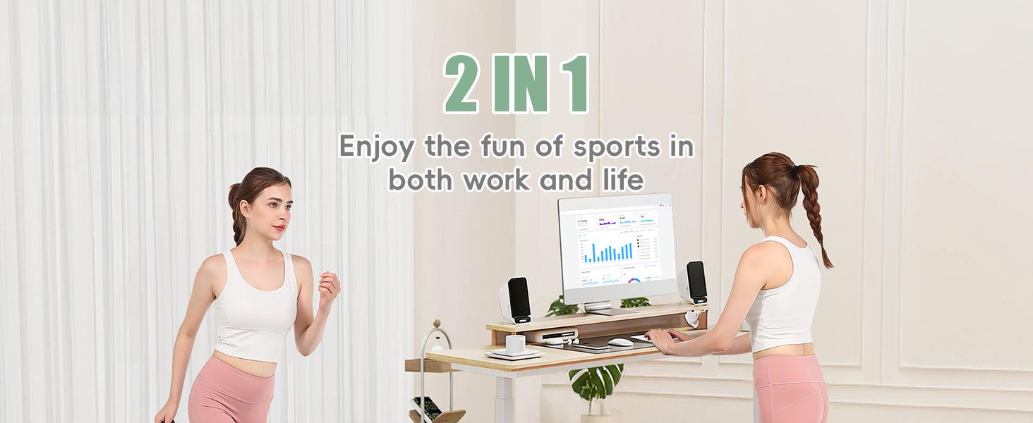 Ancheer Compact treadmill - bright colors, flexible speed adjustment, comfortable shock absorption Multifunctional Workout Station Home Exercise Equipment Home Fitness Equipment