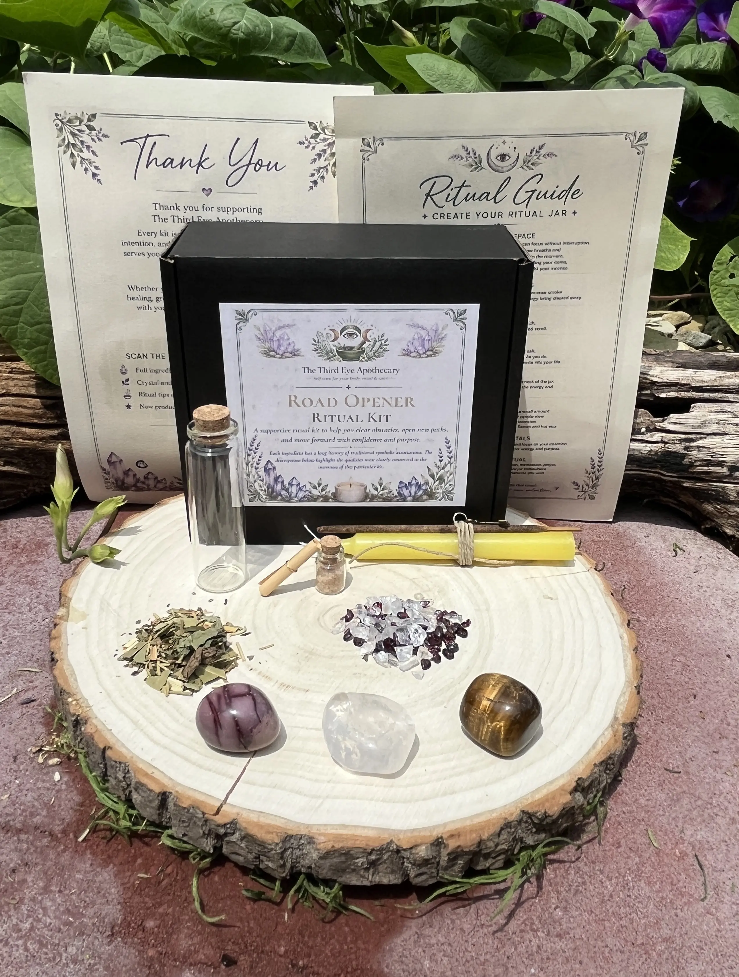 Road Opener Ritual Kit; ritual jar; spell kit; meditation tool; intention jar; manifesting
