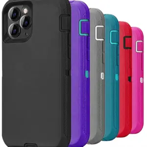 Defender for Apple iPhone Models with 1 Screen Protector, Heavy Duty Shockproof Drop Protection Rugged 3-Layer Military Tough Durable Protective Cover for Apple iPhone Models" (All Colors) Phonecase