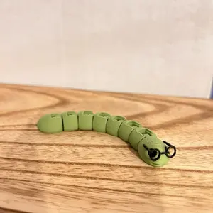 Bookworm Book Shelf Buddy - Green Colorful Design with Fun Character Features