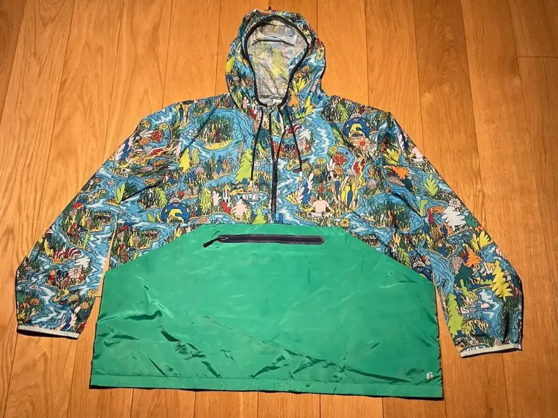 Fielder Bonobos  Animated Multicolor Graphic Windbreaker Jacket XXL