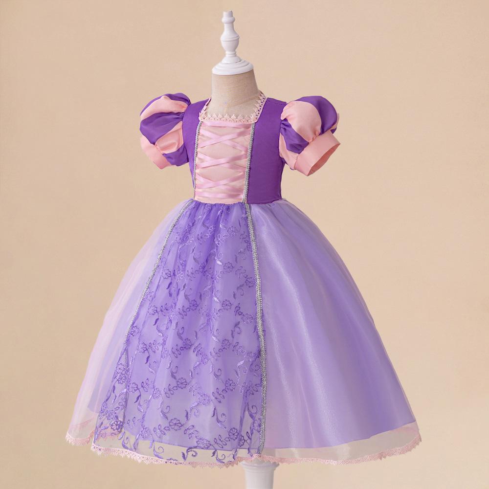 103 Rapunzel dress mesh dress Rapunzel girl Sofia dress children's performance costume children