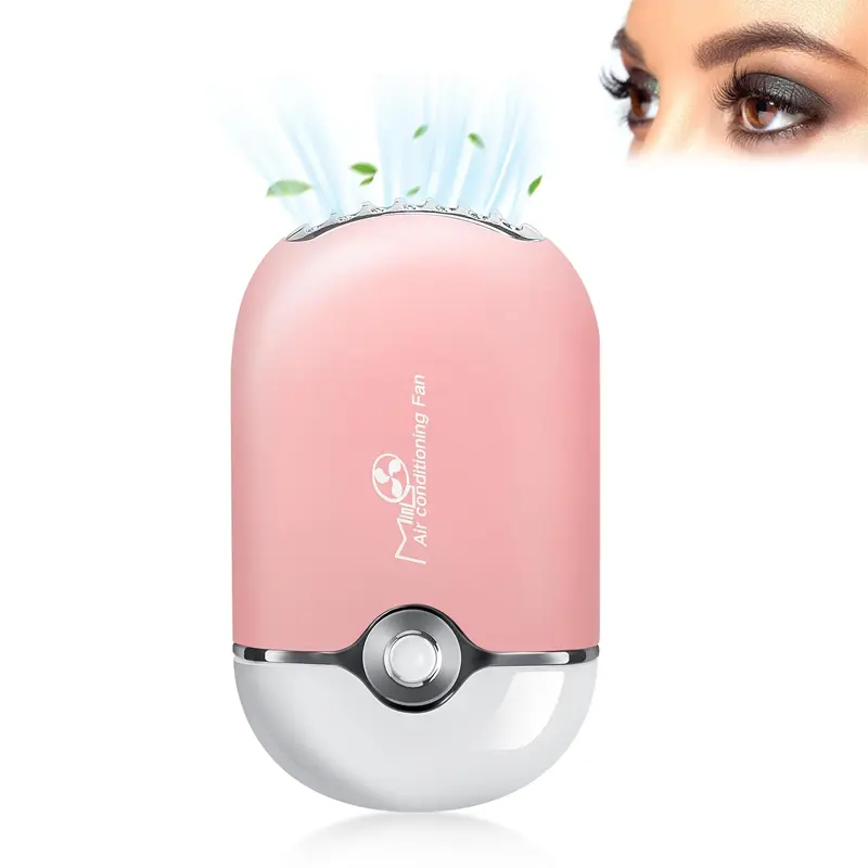 Mini Lash Fan Portable Eyelash Fan Handheld for Eyelash Extension Quiet Mini Lash Fan USB Charge Fast-Drying Lash Adhesive Tool