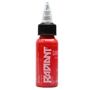 Radiant Colors Candy Red Tattoo Ink 1oz Smooth Flow Bold Pigment Long Lasting Professional Quality