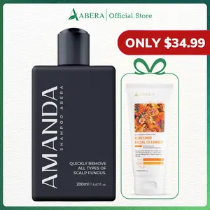 ABERA Amanda Shampoo - Reduce Dandruff & Itchy Scalp, Stronger Hair & Healthier Scalp, Nourishes, Supports and Promotes Hair Growth, 6.67 fl oz - Oil Control Conditioner Lengthening Volumizing Haircare Cleansing