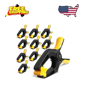 Spring Clamps 4 inch - 10 Pack Plastic Clamps for Pool Cover, Balloon Archs