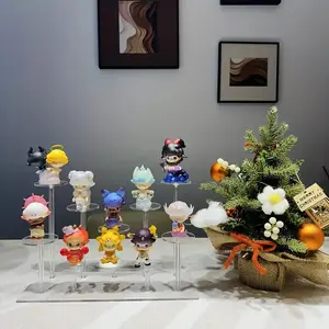 Acrylic Multi-Functional Storage Display Rack, Perfume, Anime Figures, Jewelry & Collectibles, Multilayer Round/square, Transparent &