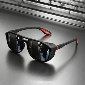 Polarized Sports Sunglasses Outdoor Cycling Running Eyewear Windproof Design UV400 Protection Lightweight Wraparound Lenses for Active Use