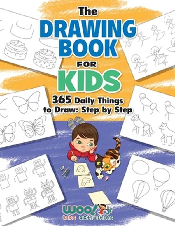 Used How to Draw Book for Kids: 365 Daily Easy Drawing Ideas, Step-by-Step Activity Book for Girls & Boys by Woo! Jr. Kids Activities (Paperback, English), How To Draw Books, Learning