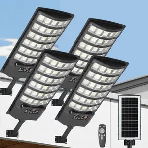 Ultra-Bright Solar Street Light with Motion Sensor, Commercial Outdoor Solar Security Light, IP67 Waterproof, Dusk-to-Dawn LED Flood Light for Yard, Parking Lot, Driveway, Barn, Garden