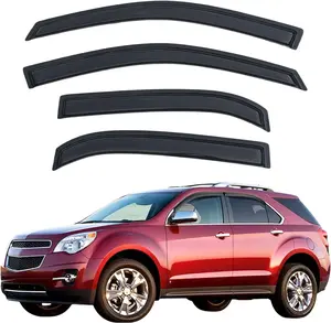 Black 4 Pieces Window Visors Shade Sun Rain Wind Guards Cover Replacement for  2010-2017 Chevy Equinox Car Accessories Vehicle
