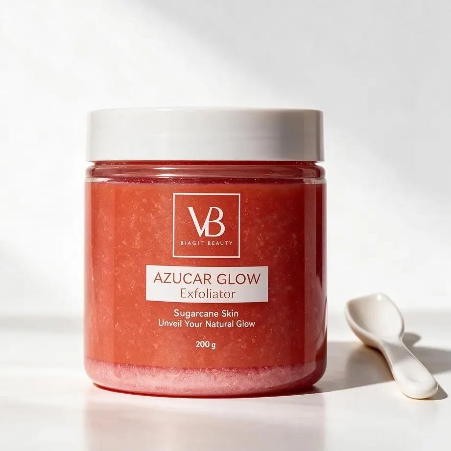 Viyant Beauty Azucar Glow Sugar Exfoliating Scrub 100g, Natural Hydrating Face & Body Exfoliator, Deep Pore Cleansing Brightening Scrub for Dull Uneven Skin Tone, Gentle Daily Exfoliant Smooth Rough Flaky Skin Cuticle Remover