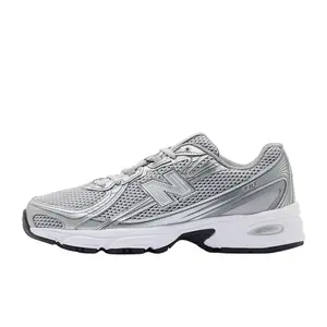 New Balance 740v2 'Silver Castlerock' Men's Running Shoes Laces Closure All Seasons Cushioned Midsole Durable Outsole Breathable Mesh Upper