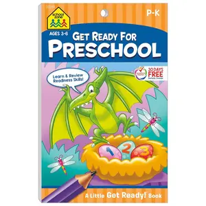 School Zone Get Ready for Preschool Workbook: Learn ABCs, Numbers, Colors, Counting, Rhyming, Phonics, Patterns, Matching, and More Paperback – February 5, 2015