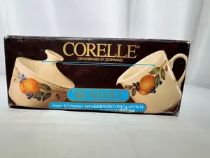 Corelle- Corning- Sugar and Creamer Set - abundance- 6013634