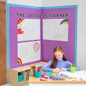De-Stress Corner Classroom Bulletin Board Set - 21 Pc.