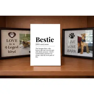 Bestie Definition Sign | 4x6 Gift-Ready MDF Plaque | Pl8crafted
