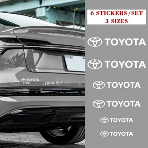 Toyota Car Brake Caliper Decal Stickers, Waterproof High Temperature Resistant, Sporty Custom Fit, Scratch Proof, Fits Rav4 Corolla Camry