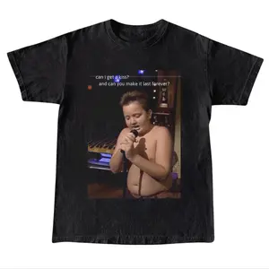 Gibby Singing Romantic Quote Meme Tee, "Can I Get a Kiss?" Gibby T-Shirt, Gibby Meme Graphic Tee, Meme Cringe Funny Dumb Shirts, Men's Vintage Casual Trend Shirt Gift For Fans, Gift For Men, Gift For Women