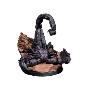 3D Resin Print Giant Scorpion Statue - Sands of Time Themed High-Quality Resin Insect Decor, Smooth Fantasy Home Ornament, Tabletop RPG Accessory, Customizable Unpainted Paint-Ready Base Collectible Gift