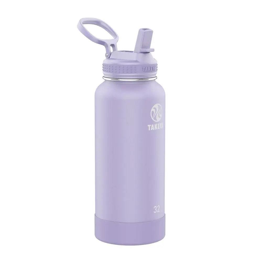 Takeya Actives Stainless Steel Water Bottle with Straw Lid - Field