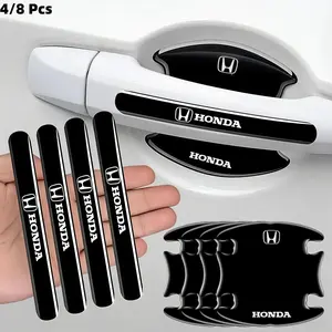 4/8 Pcs Car Door Handle Stickers, Scratch-Resistant Door Bowl Protection, Suitable for All Honda Models, Auto Accessories, Car Decals, Sticker For Cars