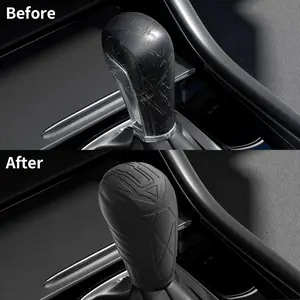 Compatible with Mazda CX5 CX50 CX9 CX3 Mazda6 Mazda3,Kicks Handle Covers,Car Shift Cover Protector,Mazda Car Protection Accessories,Gear Shift Knob Handle Cover.(Black)