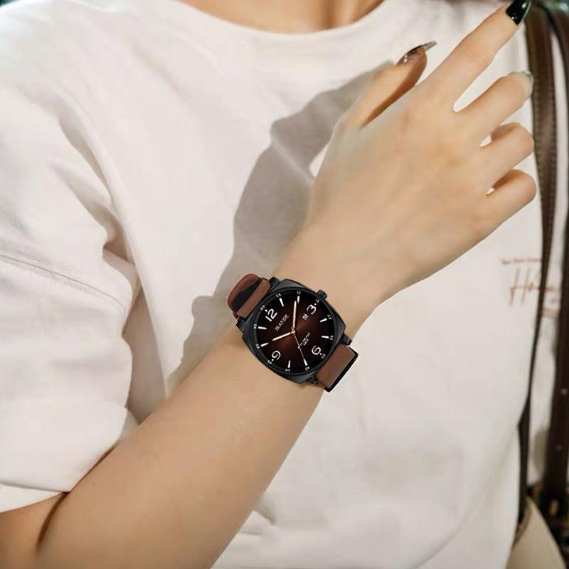 Fashion watch, casual and stylish design, open dial watch with a silicone strap—waterproof and luminous, suitable for all occasions and an excellent gift for women.