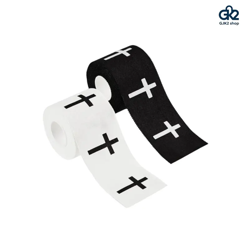 4Pcs Cross Pattern Finger Tape, Serrated Edge Sports Bandage, Anti-Slip Anti-Wear Athletic Tape for Fitness Outdoor Finger Protection
