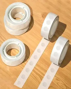 100 pieces -3 rolls of double-sided adhesive dots - Transparent adhesive dots suitable for balloons, crafts, and DIY projects - Removable adhesive tape for wall decoration, scrapbooks, and party decorations