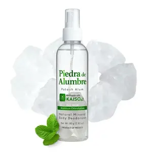 Whole Body Natural Crystal Piedra Alumbre Deodorant Spray – Refillable 80g (2.82oz) Potash Alum Mist for Women, Men & Teens – With Real Alum Stones – Aluminum-Free, Long-Lasting & Gentle