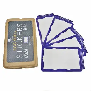 Egg Shell Sticker  Limited Edition "Purple Wavy Border" Pack - 50pcs