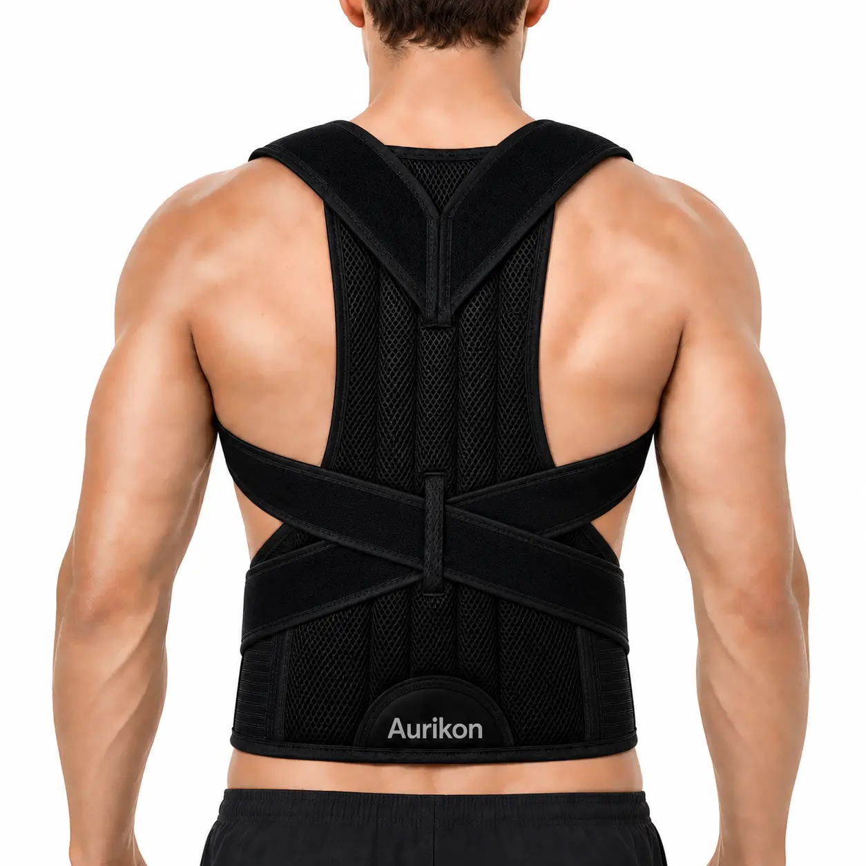 Posture Corrector Back Brace for Men & Women – Upper Back Support, Adjustable Shoulder & Spine Straightener