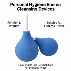 Men & Women Enema Cleaner - Comfort Self-Care for Home Travel Daily Use, 89ml Small Size, Medical-Grade Safe Material, 360° Cleaning, Unisex Design Vaginitis Relief Hygiene Products Lightweight Gentle