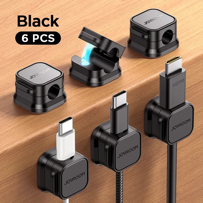 Desk Cable Management Wire Keeper Cable Organizer Holder Joyroom