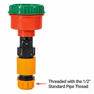 400 Mesh Misting Nozzle Replacement Sprinkler Head Atomizing Spray Mister for Garden Hose Irrigation Outdoor Lawn Greenhouse Watering 5.70X2.36X2.36In【Threaded with the 1/2”Standard Pipe Thread】