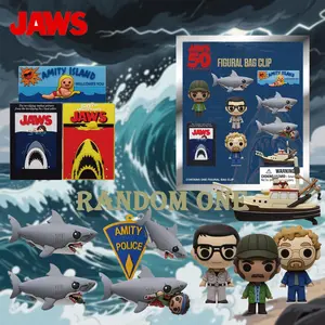 Jaws Movie Theme Random Figure Keychain, Mystery Figure Keychain, Collectible Characters Including Shark Brody Hooper and More, Perfect for Fans