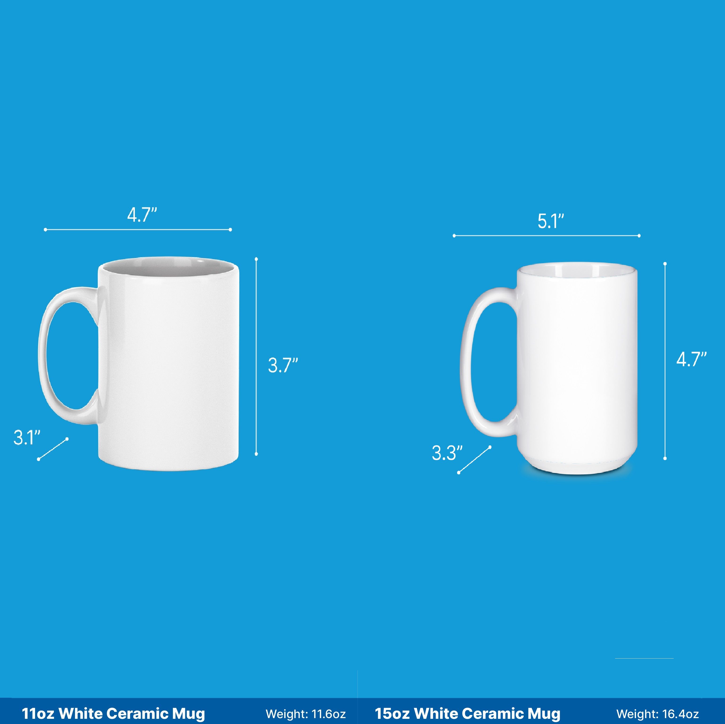 Boobees Pattern Coffee Mug, 11 oz or 15 oz Ceramic Drinkware with Large  Handles, Printed in the USA - TikTok Shop