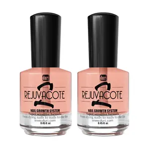Duri Rejuvacote 2 Nail Growth System Sensitive Formula - Nail Hardener and Strengthener for Brittle, Breaking, Splitting Nail Repair - 0.45 Fl Oz (Pack of 2), Youth, Hardening Aid
