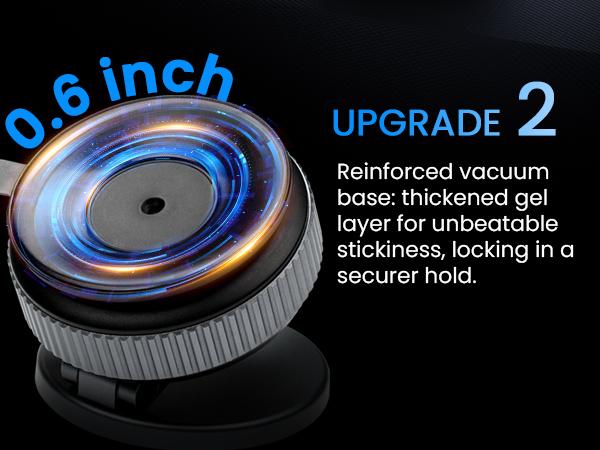 Magnetic Suction Cup Phone Mount, MagSafe Car Holder 360°, Car/Gym/Mirror, iPhone 16/15/14/13