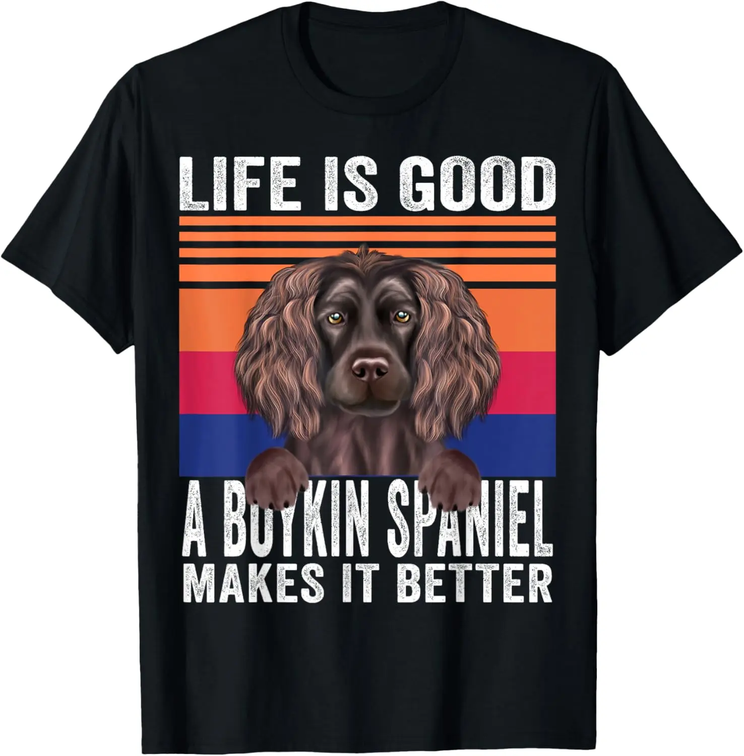 Boykin Spaniels Makes Your Life Good Vintage T-Shirt