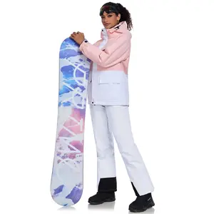 YEEFINE Women's Ski Jackets and Pants Set Windproof Waterproof Insulated Snowsuit Winter Warm Snowboarding Snow Coat