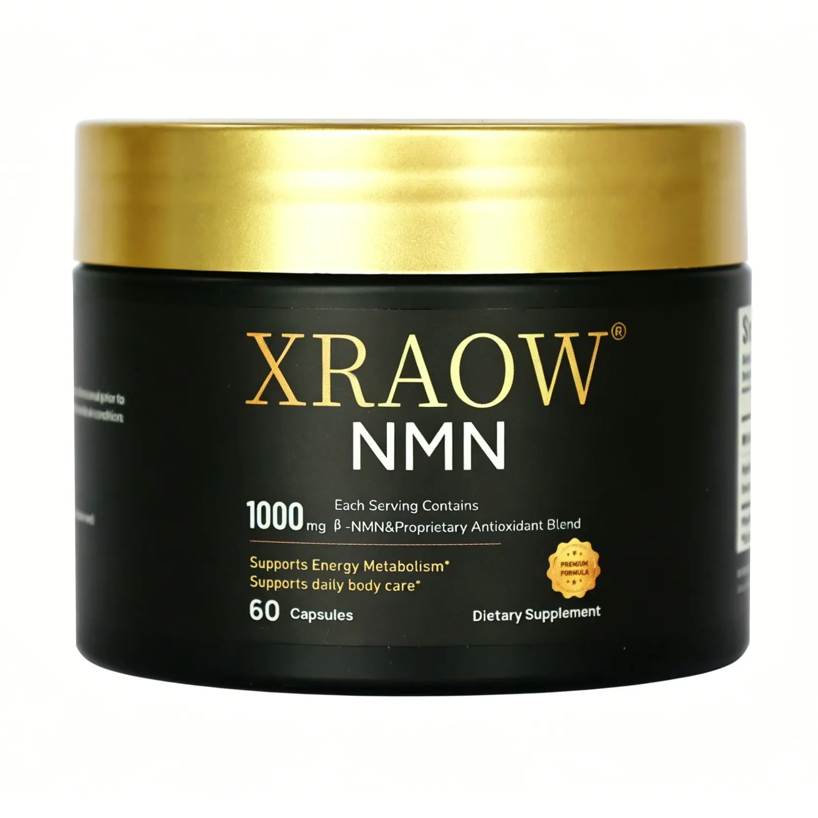 XRAOW NMN Supplement 6-in-1 NAD Supplement with Quercetin | TMG | Resveratrol – NMNH Alternative – Supports Cellular Energy & NAD+ Level – 60 Capsules