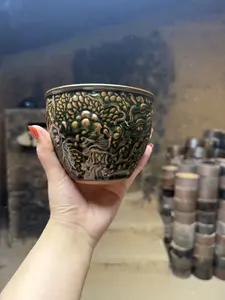 TN Carved Dragon King Handcrafted Tea Scoop  DKDC