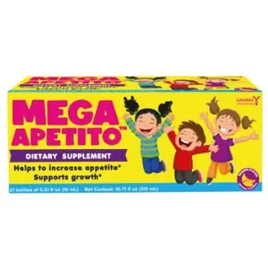 Mega Apetito Jarabe Vitaminado para Niños 21 Frascos - Mega Apetito Vitaminized Syrup for Children 21 Vials