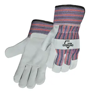 GIORGINO General Gloves, Cow Split Leather, Double Palm, Around Binding