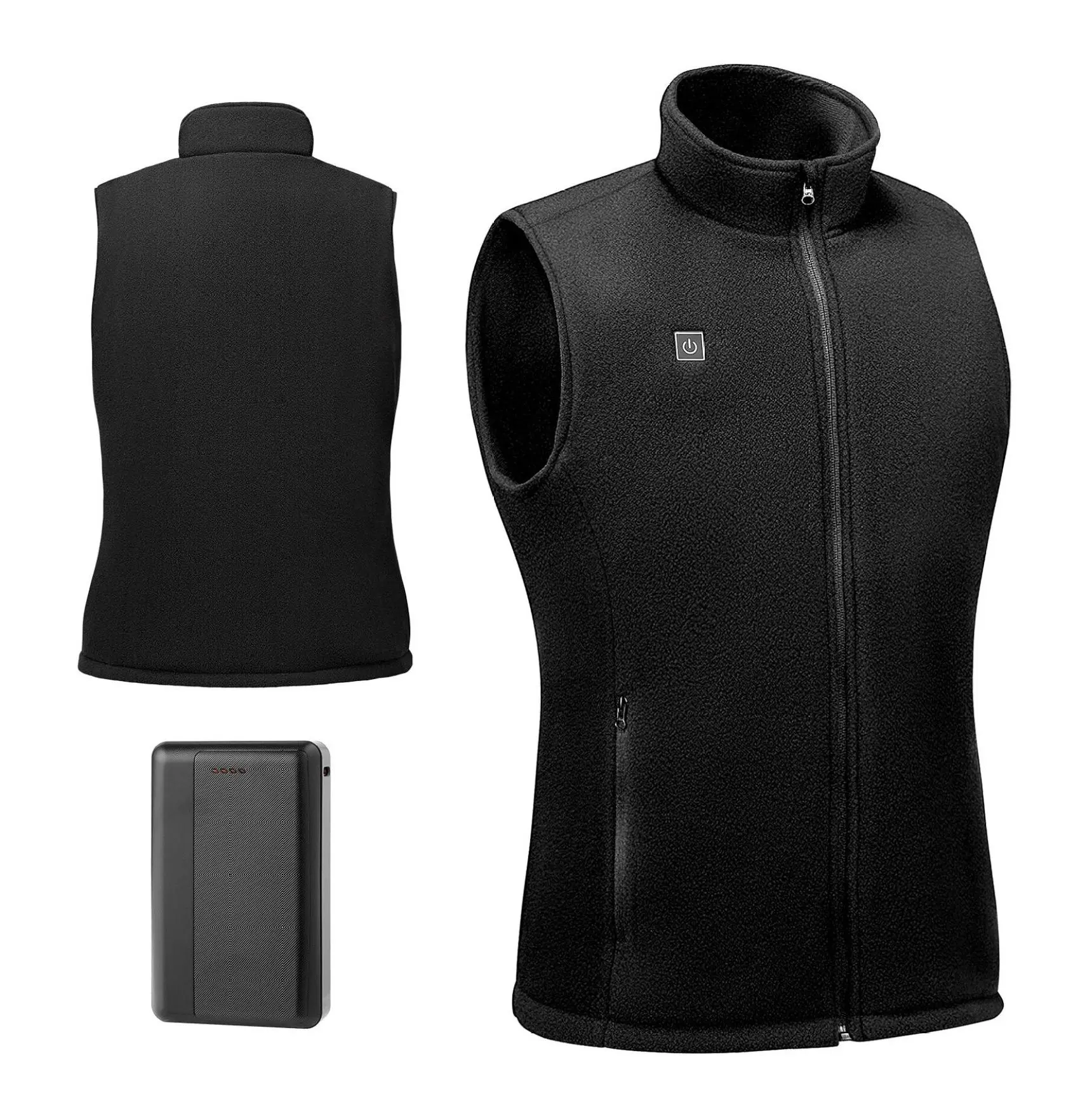 Heated Vest Women, Electric Vest with Battery Pack 16000mAh, 6 Zones Rechargeable Winter Vest, 3 Heat Levels for Hiking Camping Skiing - Size L Default