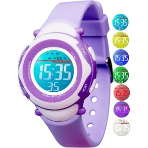 X-WWA13  Kids Digital Watch for Girls Boys,Children's Waterproof Colorful Light UP Outdoor Sport Watch with Stopwatch Alarm-Kids Gifts for Girls Boys