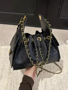 Women's Fashion Bucket Bag, Classic Elegant Vintage Design Crossbody Bag, Multifunctional Chain Shoulder Bag, Handbag Shoulder Bag for Daily Travel Shopping Dating